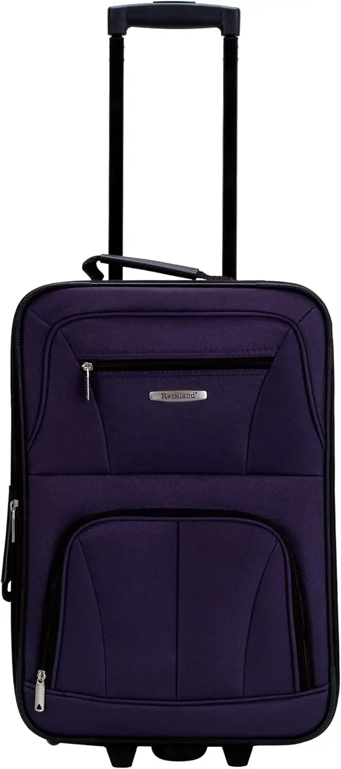 Rockland Fashion Expandable Softside Upright Luggage Set, Purple, 2-Piece (1419) - 71IRkt6K4aS._AC_SL1500_